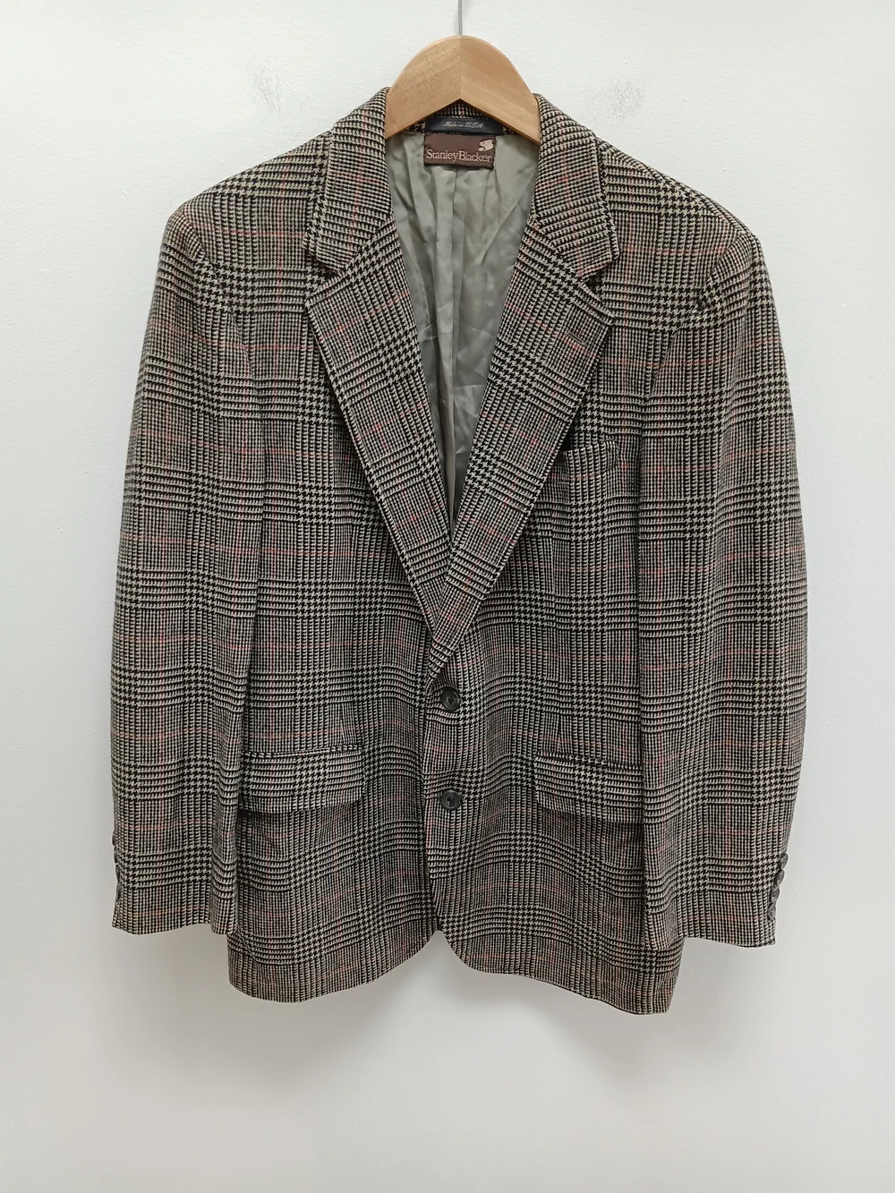 Stanley Blacker Vintage 1970's Men's Tweed 100% Wool Sport Coat Size 40R